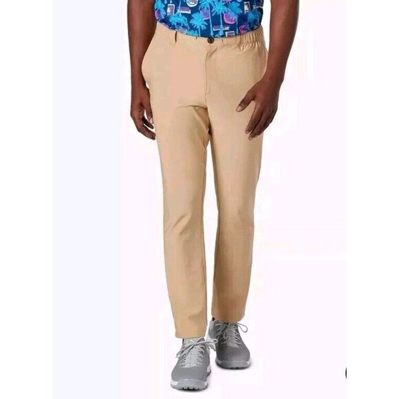 Chubbies Everywear Performance Pants Men's Sz XL The Travertines Easy Care Khaki - Picture 2 of 11